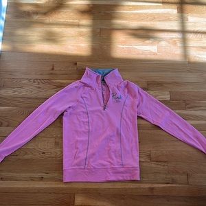 VS Pink Yoga Quarter Zip